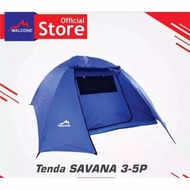 tenda camping double layer kapasitas 4 orang/tenda malcone