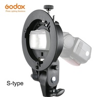 Godox S-Type Bracket Bowens S Mount Holder for Canon Godox Nikon Sony Fuji Speedlite Flash Snoot Sof