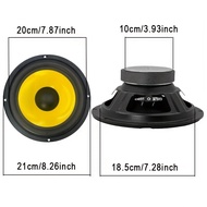 8-inch Medium Subwoofer Max Power 120w/4 Ohm/96dB/Magnetic Steel Size 100mm/Iron Basin Stand/Bubble 