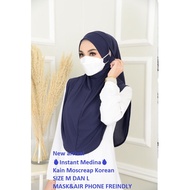 10/20pcs_TUDUNG BORONG_INSTANT MEDINA MASK FRIENDLY_HANDFREE_SCARF WHOLESALE