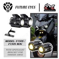 FUTURE EYES F150-S F150S Mini For XMAX 250 Combo Spotlight Lamp Lampu Waterproof Headlight  Sport Li