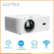 Global Wanbo X1 Projector Mini LED Projector WIFI 1280*720P No Android 6000 Lumens Support 1080P Proyector For Home Theater NickClarag