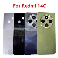 Battery Back Cover For Xiaomi Redmi 14C Rear Housing Case Repair Spare Parts + Camera Lens