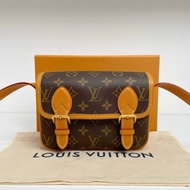 LV路易威登Satchel mini棕色老花單肩包斜挎郵差包