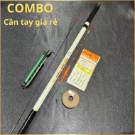 Double Fish collapsible white fishing rod 70cm specializes in plucking 30cm perch compared to specif