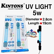 KINTONS KT6-UVC AQUARIUM UV LIGHT 5W  suitable top filter or sumktank