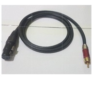 1 meter XLR female to RCA cable heavy duty