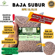 Baja Subur - Gemuk & Hijaukan Pokok buah, Sayur, Bunga | NPK 15.15.15 | Growth-boosting fertilizer