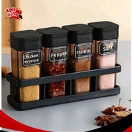Seasoning Jar 4PCS SET Powder Spices Condiments Jar Container Organizer Spice Container Airtight Con