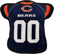 The 1st Ever Tough but Smooth Dog Toy NFL Chicago Bears Football Jersey Tough Pet Toy. A Premium Qua