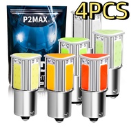 4pcs BA15S BAY15D LED Car Brake Reverse Light Bulbs 1156 P21W S25 G18 1157 P21/7W 12V For Automotive