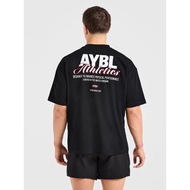 AYBL Muscle Men's Fitness Training Short Sleeve 100% Cotton Street Tough Guy Training T-Shirt