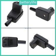 BTF C13 Power Plug IEC 320 90° Angle Rewirable Cable Connector 250V 10A C13 Female
