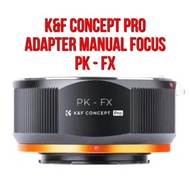K&F Concept KNF Lens Adapter | PK - FX | Pentax K Lenses to Body Camera Fuji Film FX Mount Mirrorles
