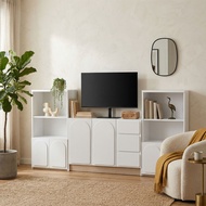 Koncept Furniture ตู้เก็บของ (SET) KC-PLAY รุ่น NORDIS CT60&C140 สีขาว-ลินเบิร์ก