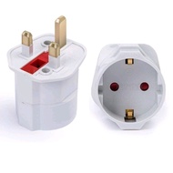 Eu To Size Converter 2 To 3 Pin Over Plug Converter/ 2 Pin Eu Plug Converter Adapter To 3 Pin Size U