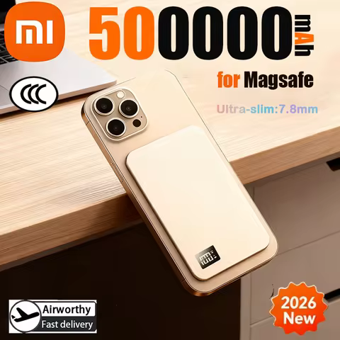 Xiaomi 50000mAh CCC Certified Ultra-thin Mobile Power Bank MagSafe Magnetic Wireless Fast Charging P