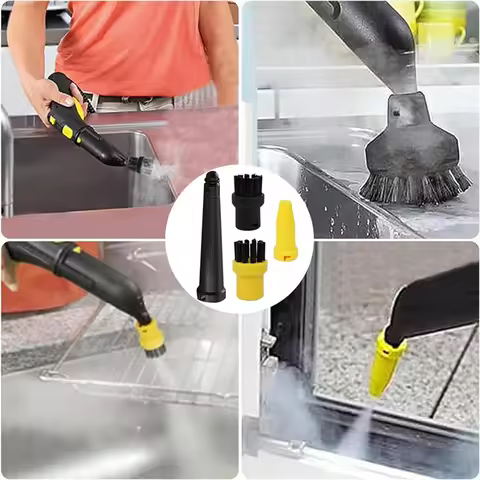 Steam Cleaner Accessory Set For Karcher SC1-SC5 CTK10 CTK20, Round Brush Set For Karcher Steam Clean