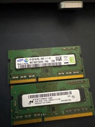 美光 三星DDR3 2G記憶體筆電用