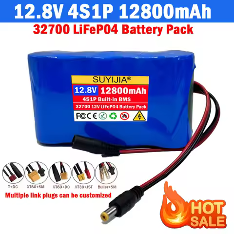 32700 LiFePO4 Battery Pack 4S1P 12.8V Lithium Iron Phosphate Battery 40A Electric Boat Balance 12V U