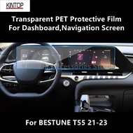 For BESTUNE T55 21-23 Dashboard,Navigation Screen Transparent PET Protective Film Anti-Scratch Film 