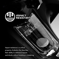 Gas Tank Cover Aerox V2 Transparent/Smoke ABS Plastic Aerox V2 Accessories