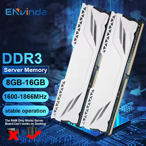 ENvinda DDR3 Server Memory Cooling Vest 8GB/16GB/32GB REG ECC 1600/1866MHz PC3 RAM Compatible with X
