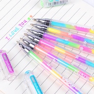 1PC 6-Color Rainbow Pen Multi Color Large-Capacity Chalk Pen Fluorescence Highlighter for Black Paper Drawing Paint School Supplies