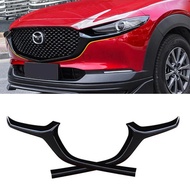 For Car Grille Trim Strip Mazda CX-30 CX30 FRONT Bumper Full Star RACING Grills Cover Trim Body Kit 