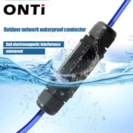 ONTi RJ45 Waterproof Connector IP67 Ethernet Cable Double Head Adapter Coupler Extension Suitable Fo