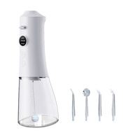 HOHOO ไหมขัดฟันพลังน้ำ Water flosser เครื่องล้างฟันพกพา ครบชุด แถม 4 หัวฉีด ที่ขูดหินปูน เครื่องฉีดฟ