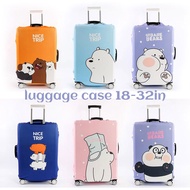 We Bare Bears Luggage Protector Thick Elastic Travel Bag Case Suitcase Cover Anti Scratch Dust Proof