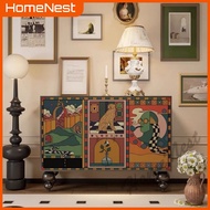 Solid wood side cabinet, dining side cabinet, kitchen storage foyer cabinet