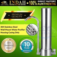 INDAH 304 Stainless Steel CTC Single Water Purifier Housing Casing Only Model: SS/CTC/SINGLE