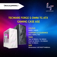 Tecware Forge S Omni TG ATX Gaming Case ASE (Black / White) PCIE Gen 4.0 Riser Cable
