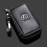 Lexus Car Key Case Genuine Leather Car Smart Key Chain Keychain Holder Metal Hook for Is250 CT200h ES250 GS250 IS250 LX570 LX450d NX200t RC200t rx300 rx330 rx350 Accessories