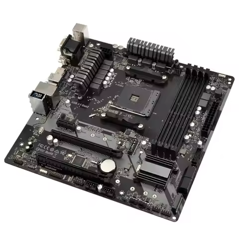 ASRock B450M PRO4 Motherboard Supports 5950X 5800X3D 5700X3D 5600X 5600G 1700X 2700X CPU AM4 AMD 4xD
