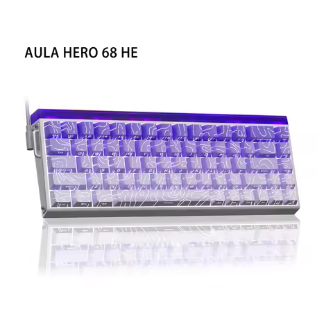 AULA HERO 68HE Magnetic Switch Keyboard RGB Gaming Mechanical Keyboard Rapid Trigger 8K Return Wired