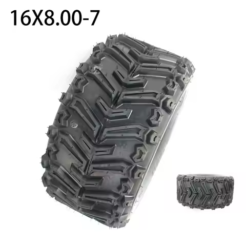 Wear-resisting 16x8.00-7 Vacuum Tyre ATV Tire Fit for ATV 50CC,90CC,70CC,110CC,125CC Outer Tyre