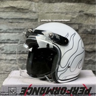 Vespa Justin Bieber Half Face Helmet Helmet Motor Helmet Retro Sirim