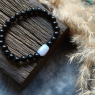 天然緬甸翡翠 紫羅蘭不規則珠 檀木珠手鍊 072011