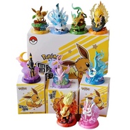 Ready New Pokemon Figure Blind Box Eevee Figure Sylveon Vaporeon Anime Figure Eeveelution Figure - Y