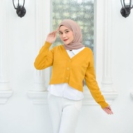 Bolero Outer Crop Knitted Material 7 Gate Korean Style / Casual Women's Top / Bolero Cardi