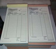 Cetak Nota Custom Nama Sendiri Ukuran 1/3 Folio Cetak Nota Laundry Nota Bengkel Nota Custom Nota Bon