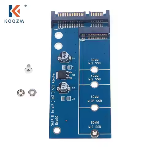 Add On Card NGFF M.2 Adapter M2 SATA3 Raiser M.2 To SATA Adapter SSD M2 To SATA Expansion Card B Key