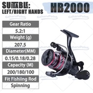 【COD】reel pancing full besi /reel pancing/rill murah dan kuat/reel pancing HB1000-3000 Reel Pemintal