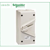 SCHNEIDER WHT63 GY WEATHER PROOF ISOLATOR SWITCH IP66 63A