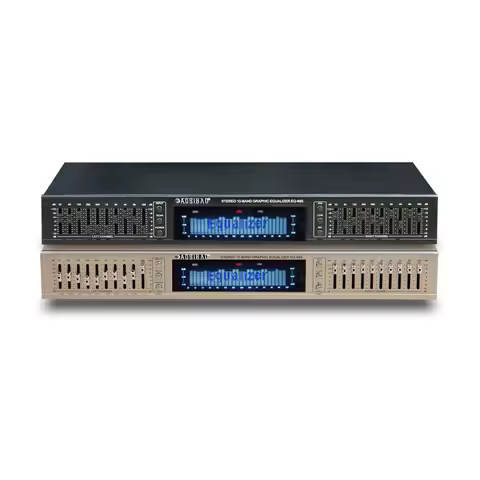 220V EQ665 Equalizer Hifi Home EQ Equalizer Dual 10 BAND Stereo Treble Alto Bass Regulation With Bui