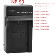 NP-90 Charger For NP90 Camera Battery For Casio Exilim EX-H10 EX-H15 EX-H20G EX-H20GBK EX-H20GSR EX-