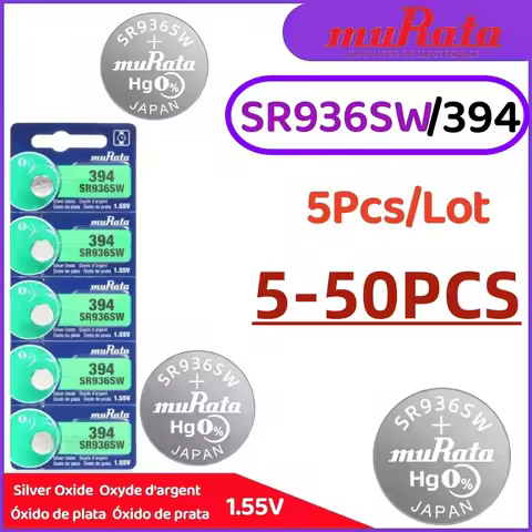5-50PCS Original Murata 394 Battery SR936SW Batteries 1.55V Silver Oxide Battery For Mini Wireless e